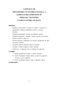 Organizarea Economico-socială a Agriculturii Românești în Perioada Tranziției Către Economia de Piață - Pagina 1