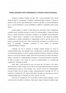 Analiza activității Curții Constituționale și a efectelor acesteia în România - Pagina 2