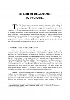 The issue of disarmament în Cambodia - Pagina 1