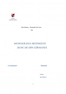 Monografia sistemului bancar din Germania - Pagina 1