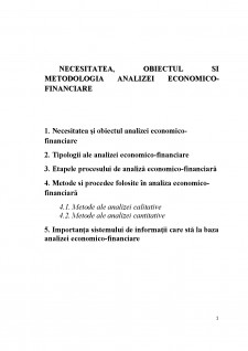 Analiza economico - financiară - Pagina 1