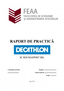 Raport de practică - Decathlon - Pagina 1