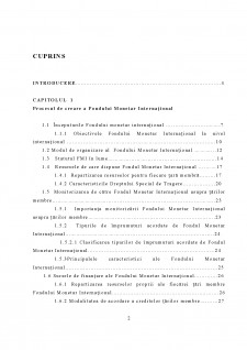 Fondul monetar internațional și rolul sau în economia mondială - Pagina 2
