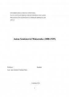 Anton Semionovici Makarenko - Pagina 1