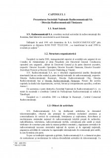 Contabilitatea imobilizărilor în condițiile aplicării Standardelor Internaționale de Contabilitate la Direcția de Radiocomunicații Timișoara - Pagina 1