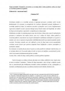Trăsăturile carecteristice și corelația dintre ordinea publică, ordinea de drept și securitatea publică și legalitate - Pagina 1