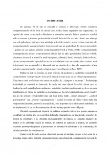 Relația dintre comportamentele contraproductive și climatul organizațional în mediul organizațional românesc - Pagina 2