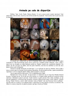 Animale pe cale de dispariție - Pagina 1