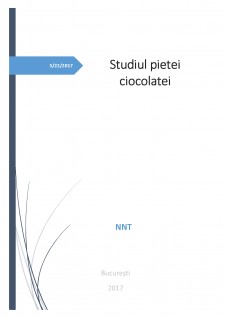 Studiul pieței ciocolatei - Pagina 1