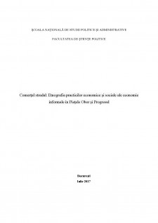 Comerțul stradal - Etnografia practicilor economice și sociale ale economie informale în Piețele Obor și Progresul - Pagina 2