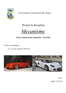 Sistemul de suspensie - Porsche - Pagina 1