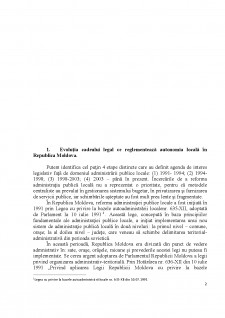 Analiza juridică a autonomiei locale din Republica Moldova - Pagina 2