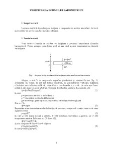 Verificarea Formulei Barometrice - Pagina 1