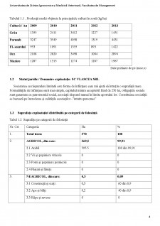 Întocmirea planului anual de producție în cadrul exploatației SC Vlascea SRL - Pagina 4