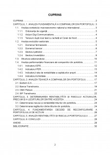 Analiza portofoliului - studiu de caz TLV, BIO, SNP și SIF3 - Pagina 2