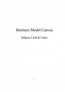 Business Model Canvas - Selgros Cash & Carry - Pagina 1