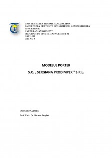 Modelul porter S.C. Sergiana Prodimpex S.R.L. - Pagina 1