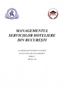 Managamentul serviciilor hoteliere din București - Pagina 1