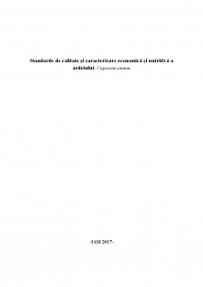 Standarde de calitate și caracterizare economică și nutritivă a ardeiului - Pagina 1