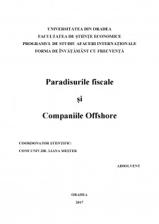 Pardisurile fiscale și companiile offshore - Pagina 1