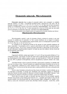 Nutriție umană și toxicologie - Elementele minerale microelementele - Pagina 2