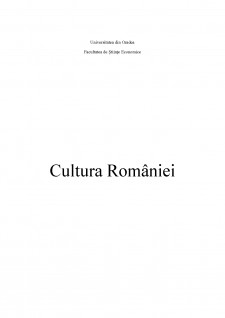 Cultura României - Pagina 1