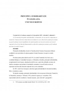 Principiul subsidiarității în statele Uniunii Europene - Pagina 2