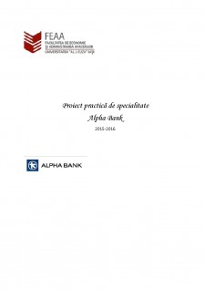 Proiect practică de specialitate Alpha Bank - Pagina 1