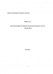 Riscurile potențiale ale utilizării instrumentelor financiare derivate - Barings Bank - Pagina 1