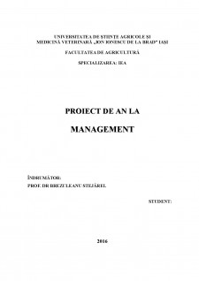 Proiect managerial de îmbunătățire a rezultatelor tehnico-economice de ansamblu la SC Prio Juice SRL - Pagina 1