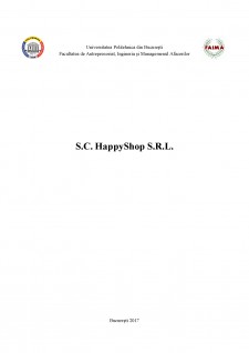 Calcularea impozitelor unei firme SC HappyShop SRL - Pagina 1