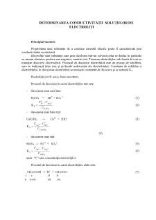 Determinarea conductivității soluțiilor de electroliți - Pagina 1