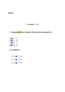 Proiect lecție - Adunarea și scăderea numerelor naturale până la 10 - Pagina 5