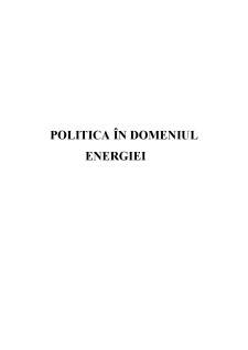 Politica în domeniul energiei - Pagina 1