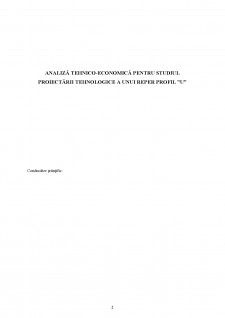 Analiză tehnico-economică pentru studiul proiectării tehnologice a unui reper profil U - Pagina 2
