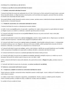Contractul individual de muncă - Pagina 1