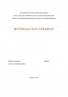 Referat Eco-Ceramici - Pagina 1