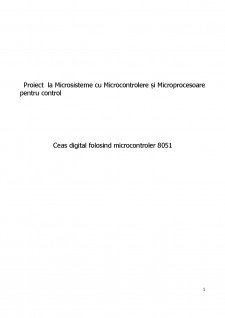 Ceas digital folosind microcontroler 8051 - Pagina 1