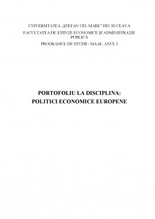 Politici Economice Europene - Pagina 1