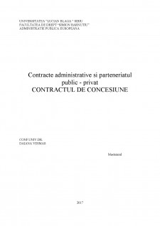 Contractul de concesiune - Pagina 1