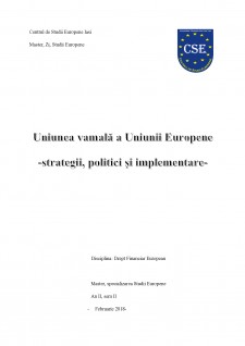 Uniunea vamală a Uniunii Europene - Pagina 1