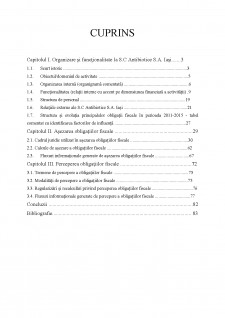 Așezarea și perceperea obligațiilor fiscale la agenții economici - Studiu de caz S.C Antibiotice S.A. Iași - Pagina 2