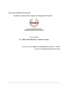 Managementul Resurselor Umane - SC DHL International SA Resurse Umane - Pagina 1