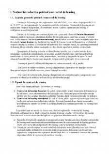 Contractul de leasing - Speță privind contractul de leasing - Pagina 3