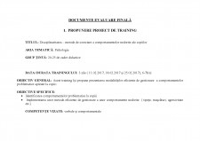 Propunere proiect de training - Pagina 1