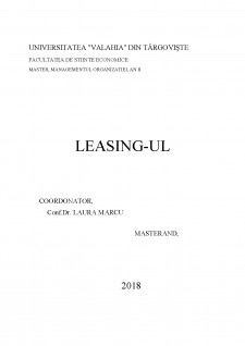 Leasing-ul - Pagina 1