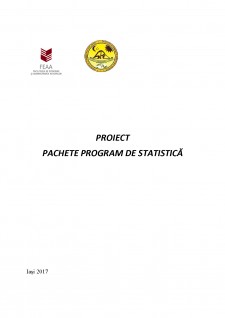 Pachete program de statistică - Pagina 1