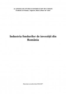 Industria fondurilor de investiții din România - Pagina 1