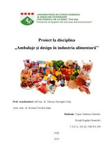 Ambalaje și design în industria alimentară - Pagina 1