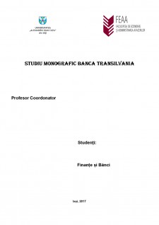 Studiu monografic Banca Transilvania - Pagina 1
